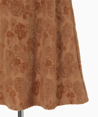Flowered Velour Jacquard Dress Mame Kurogouchi（マメクロゴウチ）の