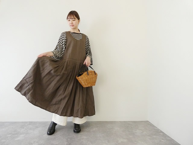 homspun(ホームスパン) リネンバイオノースリーブワンピース(261-1624