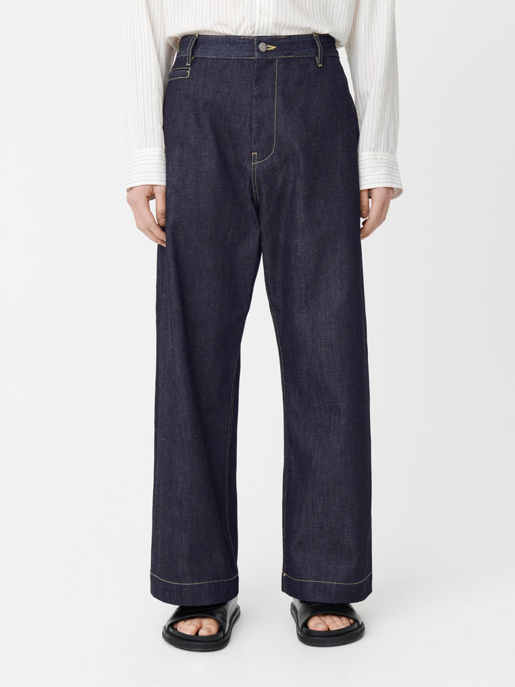 Pyad Denim Pant in Indigo – Studio Nicholson