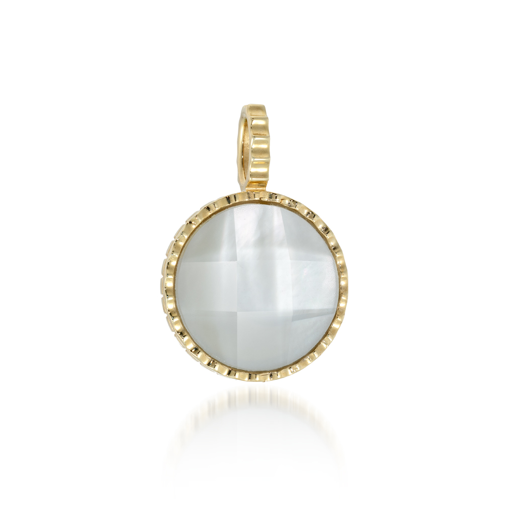 FACET STONE CHARM(マザーオブパール)(2JC0107)K10 チャーム｜スター