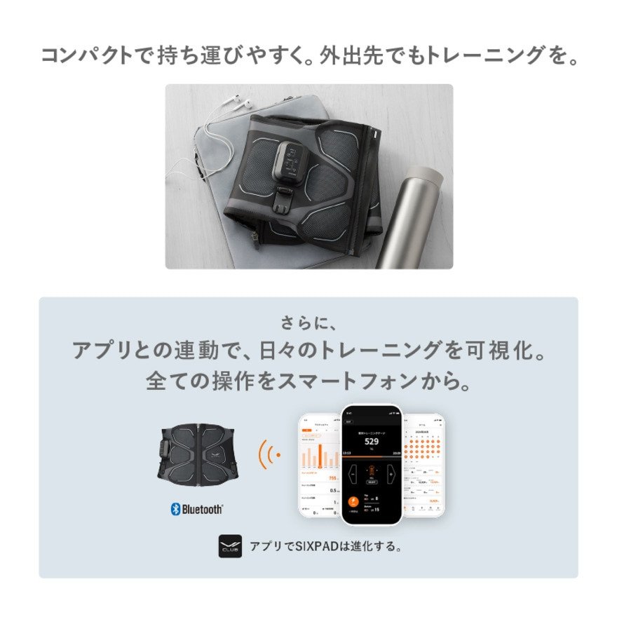 シックスパッド（SIXPAD）（メンズ、レディース）コアベルト2 LLサイズ