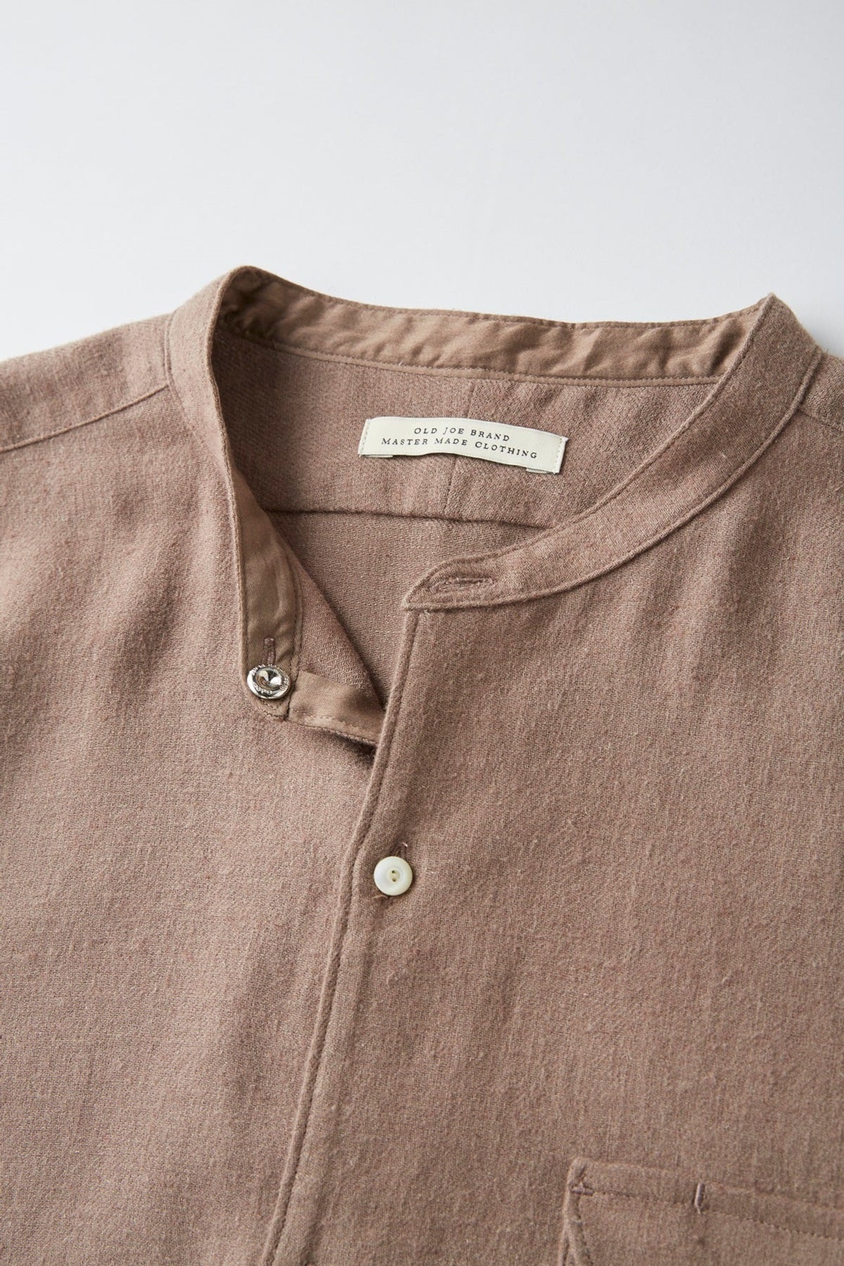 ○OLD JOE - BAND COLLAR LONG TAIL SHIRTS - MINK – PHAETON