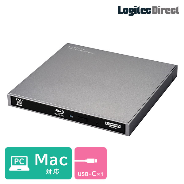Mac対応 外付けブルーレイドライブ 外付け ポータブル USB-C Type-C M