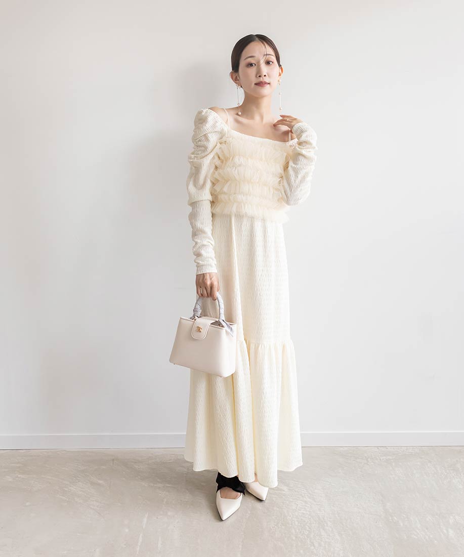SALE】フリルビスチェセットワンピースRANDA公式サイト