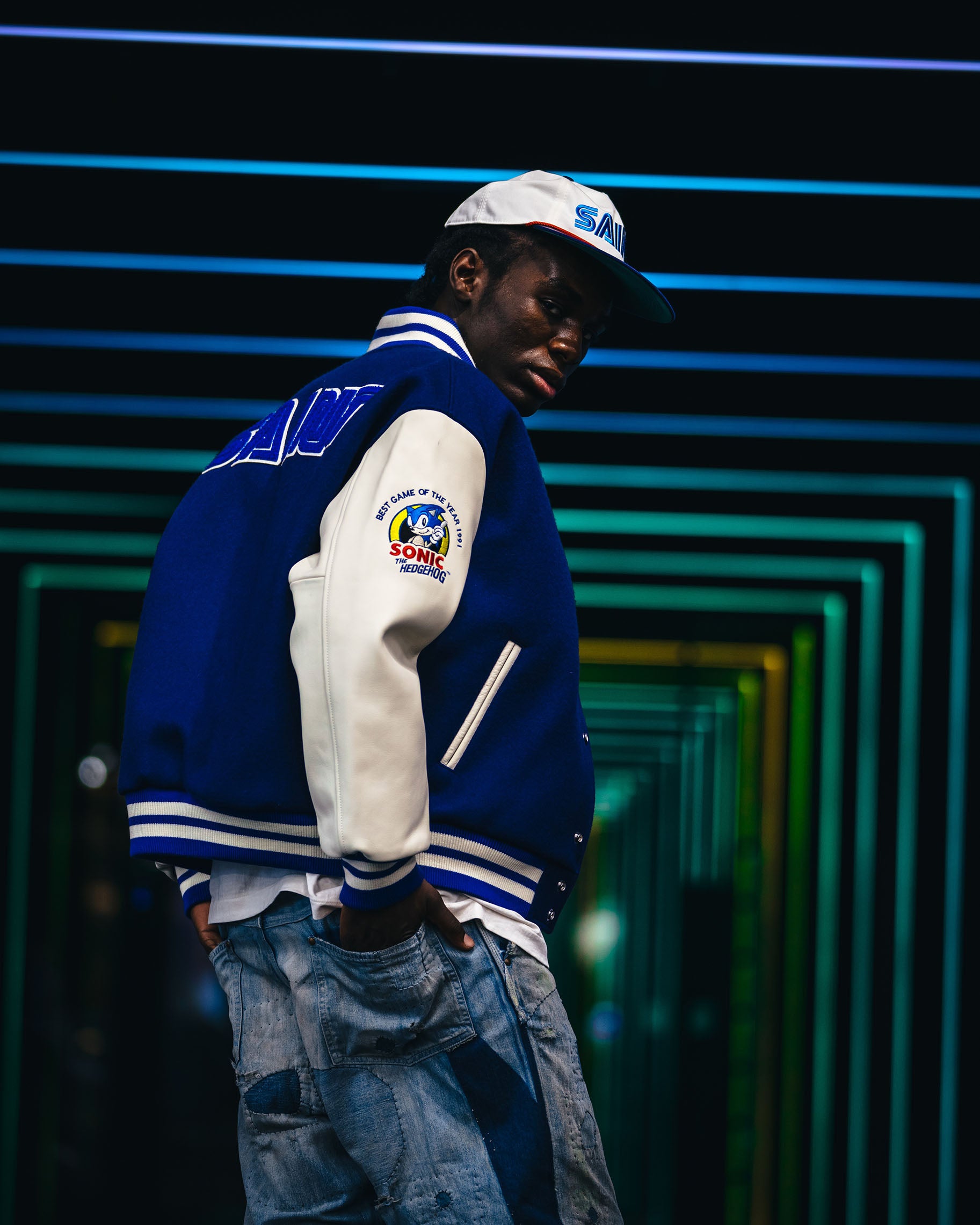 SAINT Mxxxxxx]SG_VARSITY JKT/SAINT SEGA/BLUE(SM-HR1-0000-C63) – R&Co.