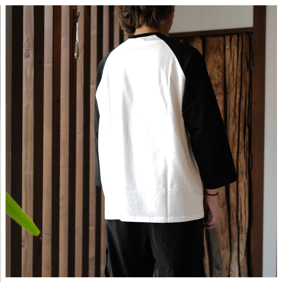 GOD SELECTION XXX - GX-A25-RT-01 RAGLAN SLEEVE T-SHIRT WHITE | River
