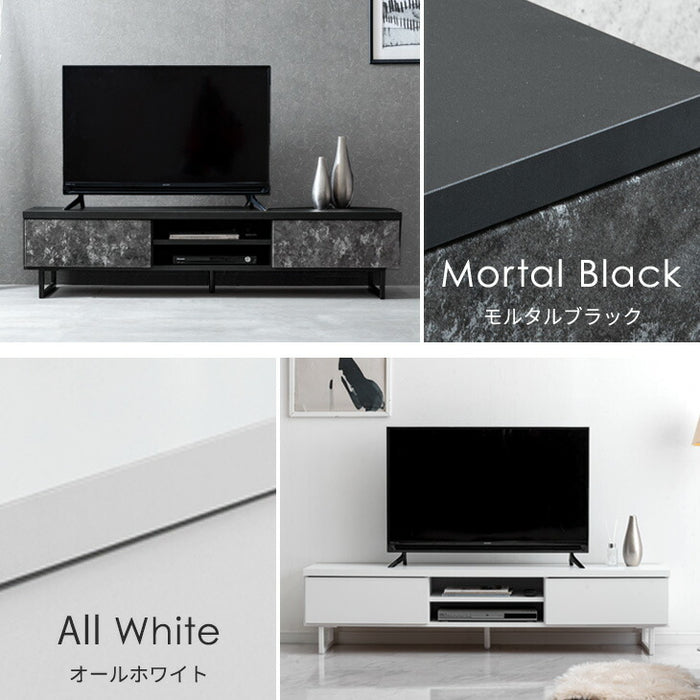幅160cm] テレビ台 日本製 完成品 鏡面 引き出し ローボード 32型 40型
