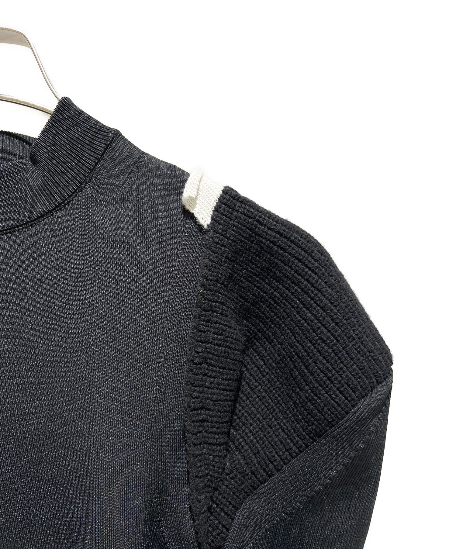中古・古着通販】sacai (サカイ) 変形ニットワンピース ブラック