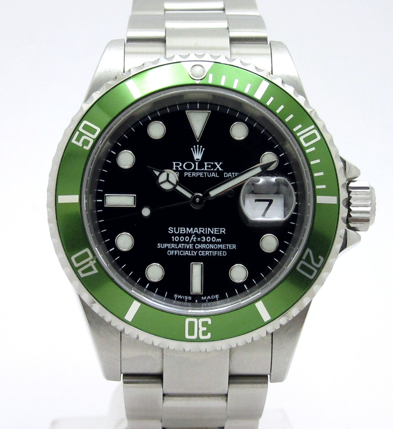 ROLEX ロレックス ”ファット4・ビックSWISS・ライムベゼル グリーン