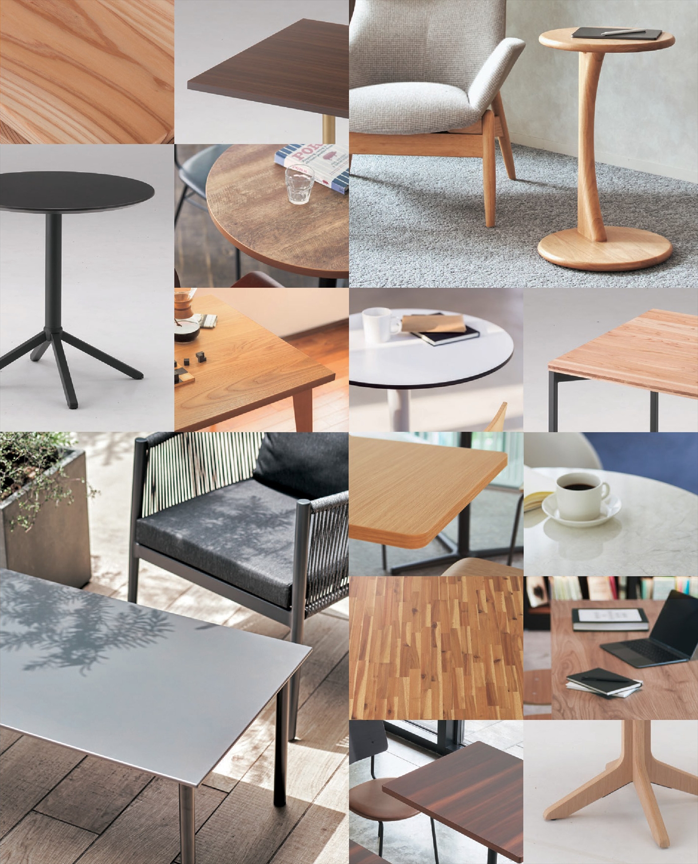CRES TABLE LINEUP ｜業務用家具クレスのカタログ