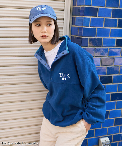 FREAK'S STORE（フリークスストア） カレッジロゴ フリース スナップ