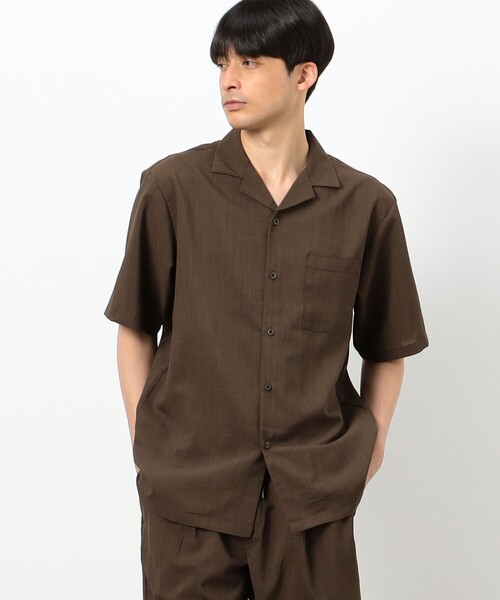 COMME CA ISM（コムサイズム） シャツ ファンクショナル リネンライク