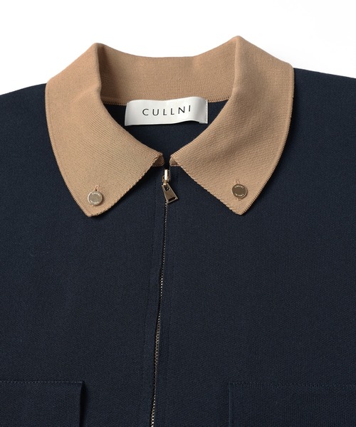 CULLNI（クルニ） ブルゾン アウター Big Pocket Zip Up Knit Jacket
