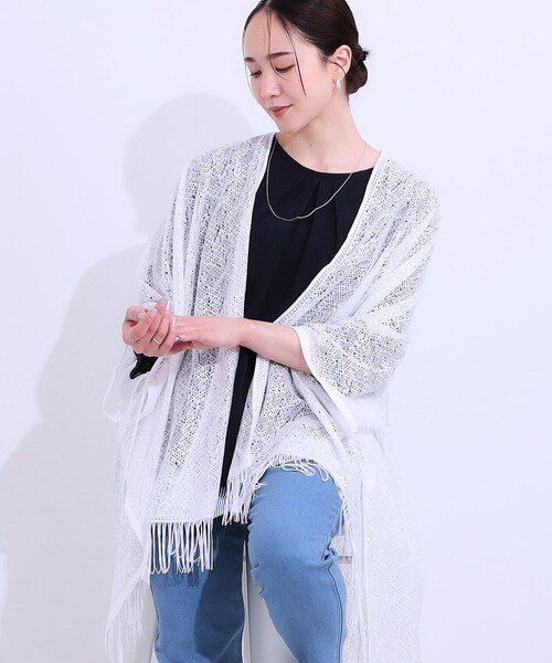 SHOO・LA・RUE（シューラルー） ポンチョ スクエアレースポンチョ