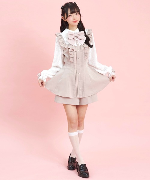 Secret Honey（シークレットハニー） セットアップ 袖レースピンタック