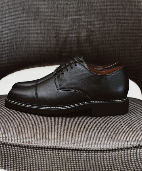 WYM LIDNM ビジネスシューズ GENUINE LEATHER PLAIN DERBY SHOES