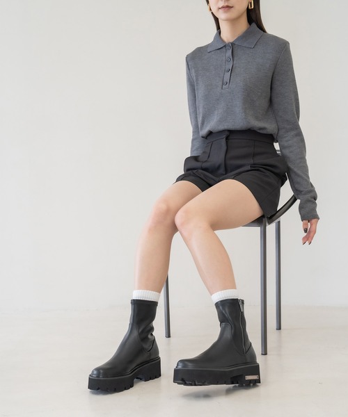 CHARLES ＆ KEITH（チャールズ&キース） ブーツ サイドジップ アンクル