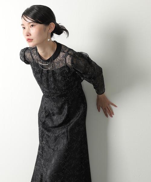 Kana ドレス 3way レースボレロセット フラワー 総レース フレア