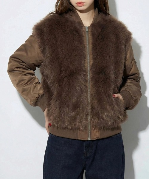 MAISON BREEZE reveur ma1 ma-1 「MAISON reveur」ファーシャギーMA-1