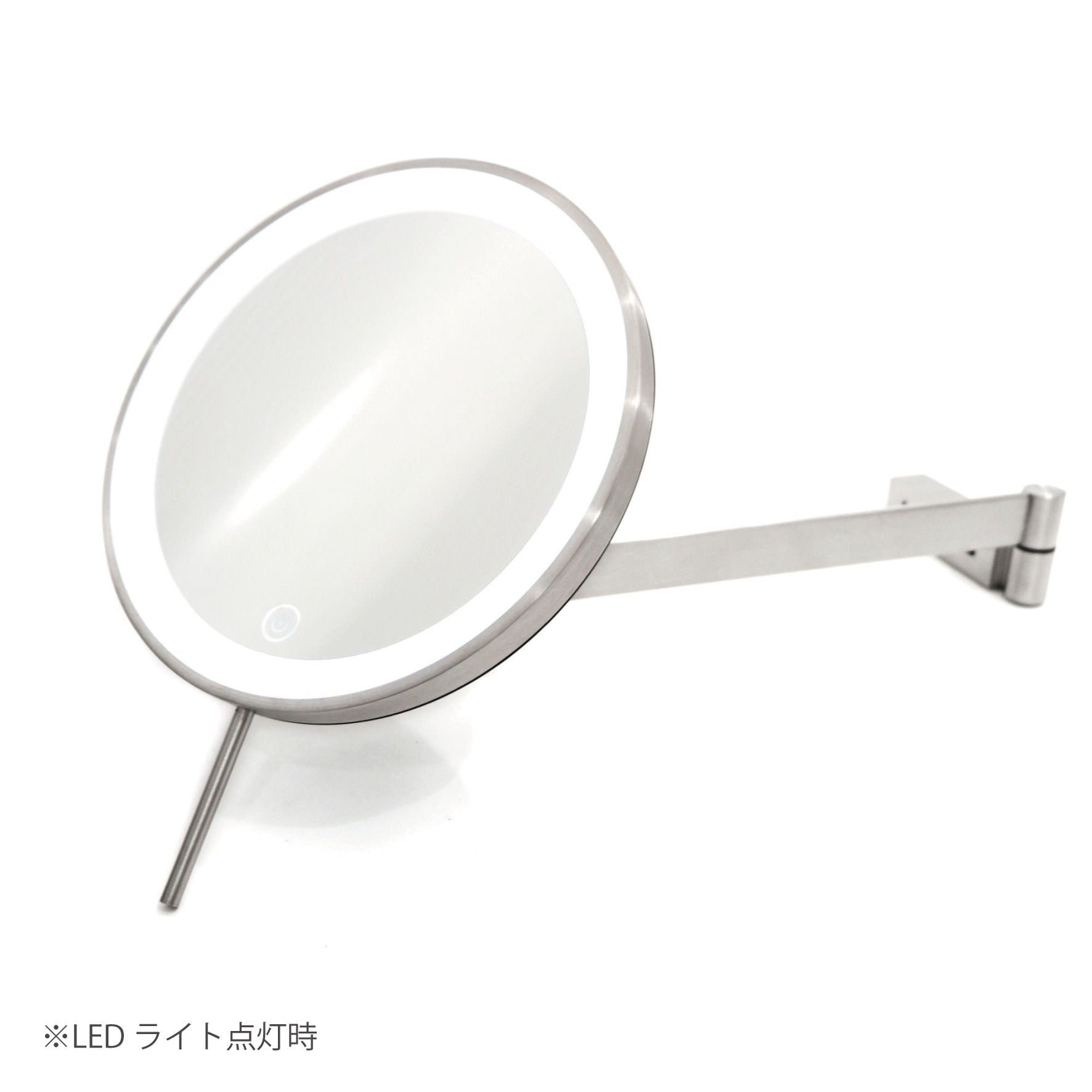 LED付 メイクアップミラー｜LINEA HL 壁付けコスメティックミラー 片面