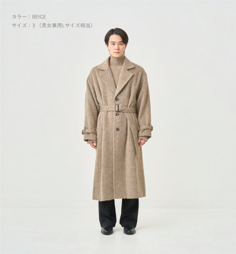 SHAGGY BELTED COAT – ABYTS