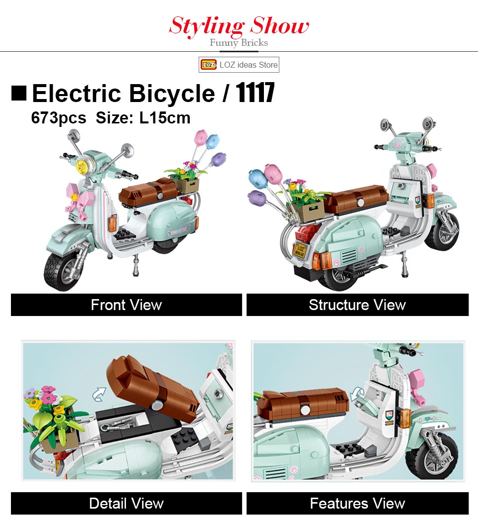LOZ 1117 Motorcycle - LOZ Blocks Official Store
