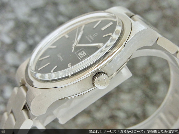 オメガ OMEGA ジュネーブ デイデイト ブラックダイヤル ラウンドケース