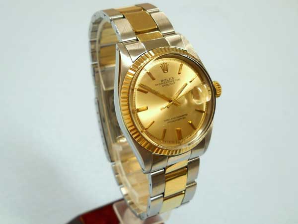 ロレックス ROLEX デイトジャスト DATEJUST Ref.1601 (YG/SS) 3連