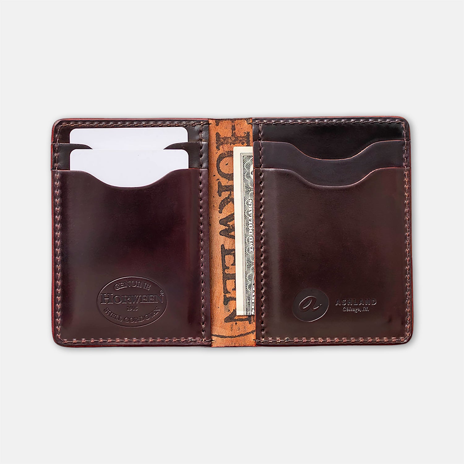 Minimalist Leather Card Holder | Ashland Leather Vertical Card