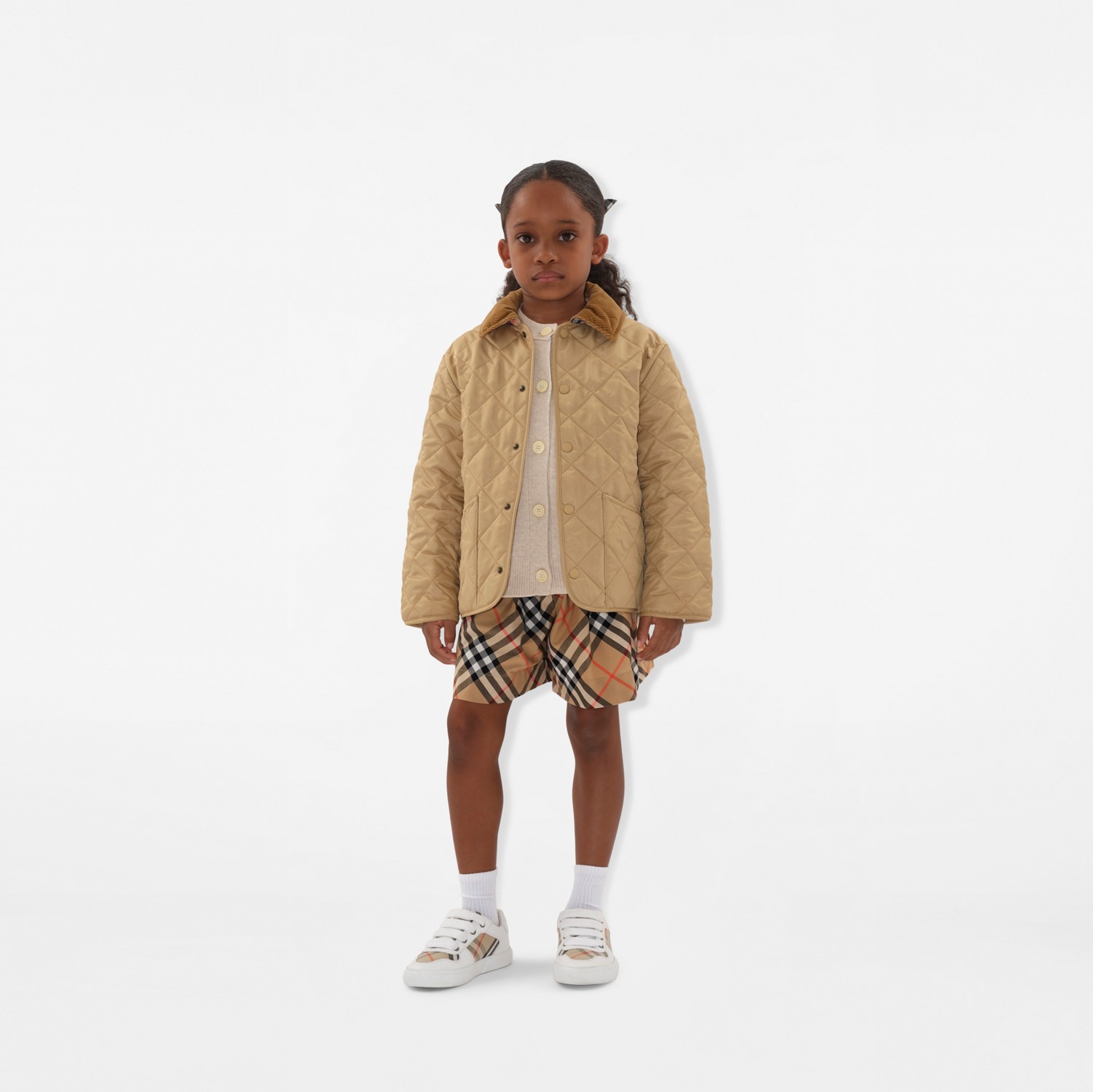 キルティング バーンジャケット (サンド) | Burberry®公式サイト