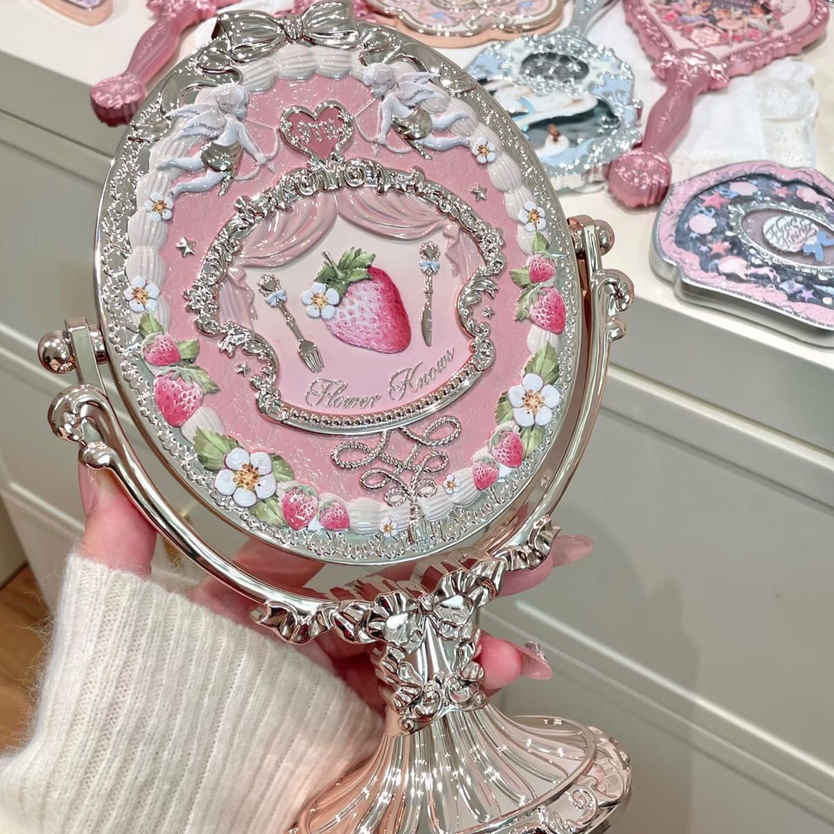 フラワーノーズ クリスマス限定3点セット ミラー&ハンドクリーム