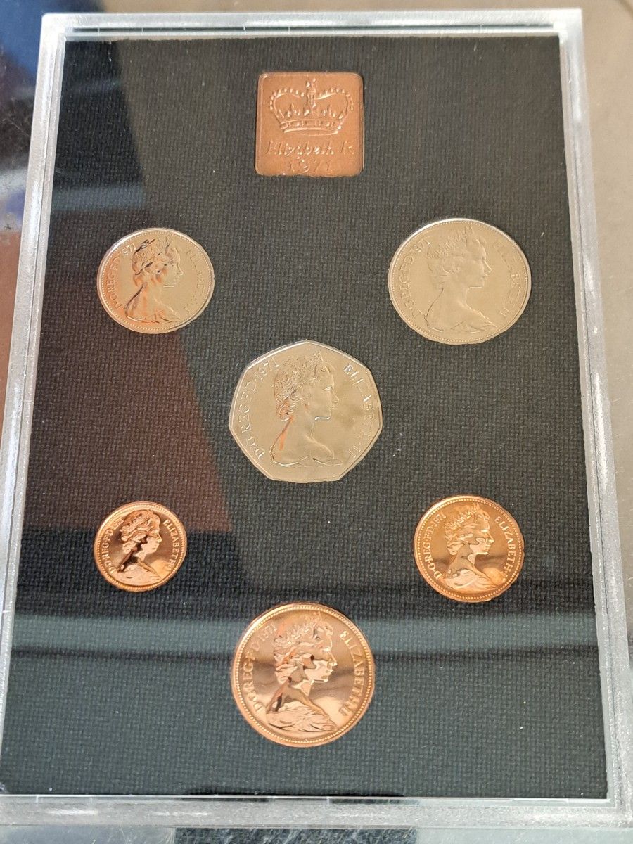 1971年イギリスロイヤルミントコイン プルーフ コイン 記念硬貨