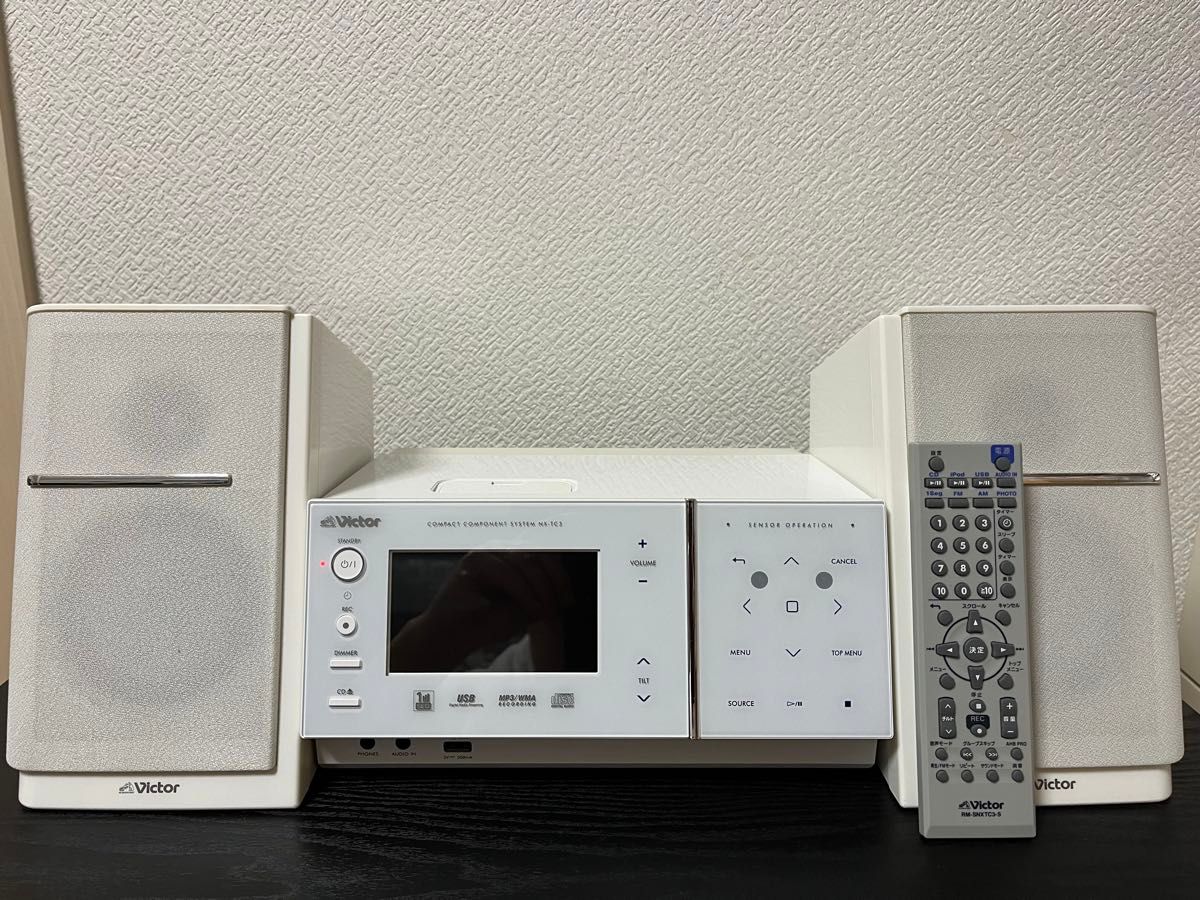 Victor CA-NXTC3（NX-TC3）CDコンポ USB iPod ワンセグTV対応 リモコン