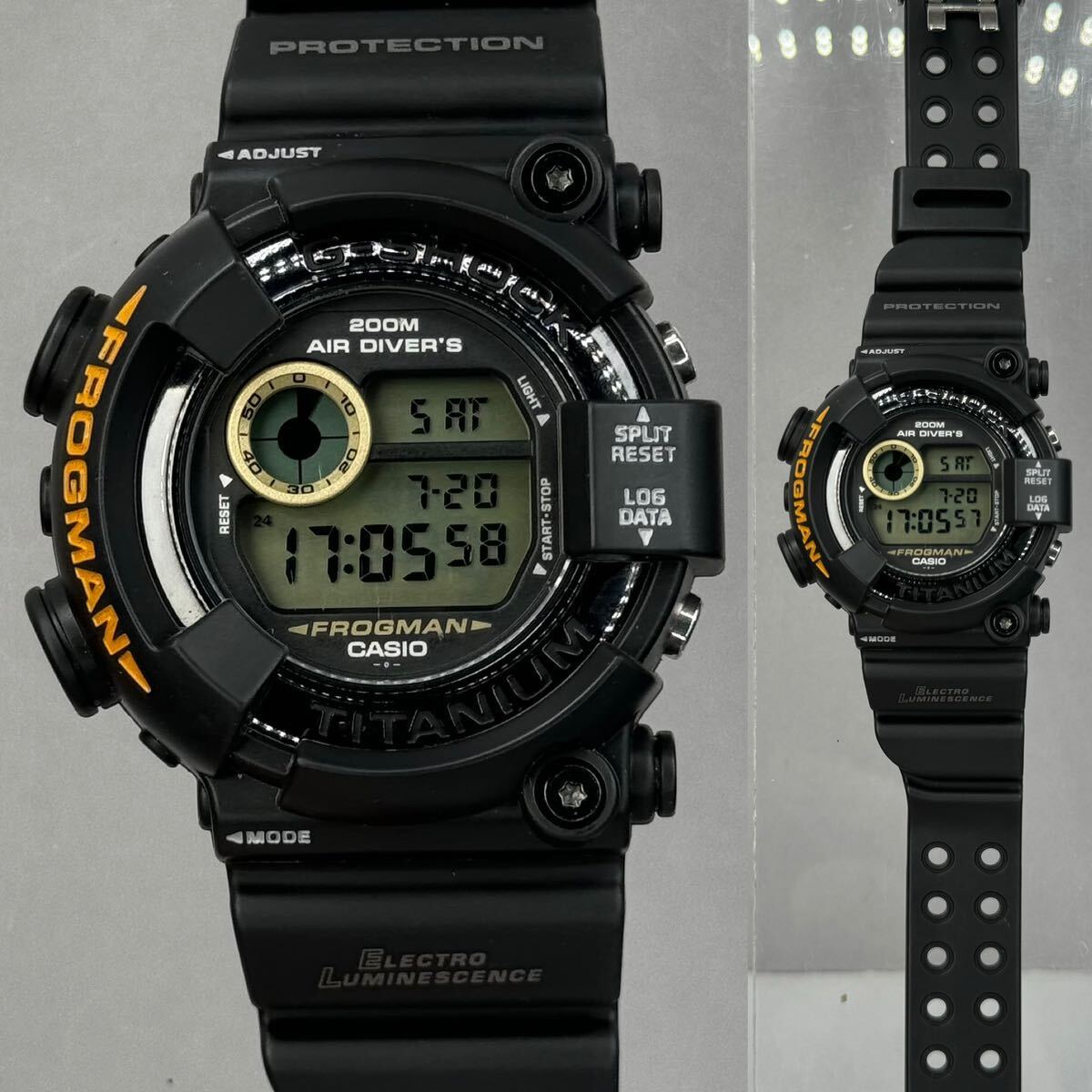 Yahoo!オークション - 美品 G-SHOCK DW-8200BM-1T FROGMANフロッグマン