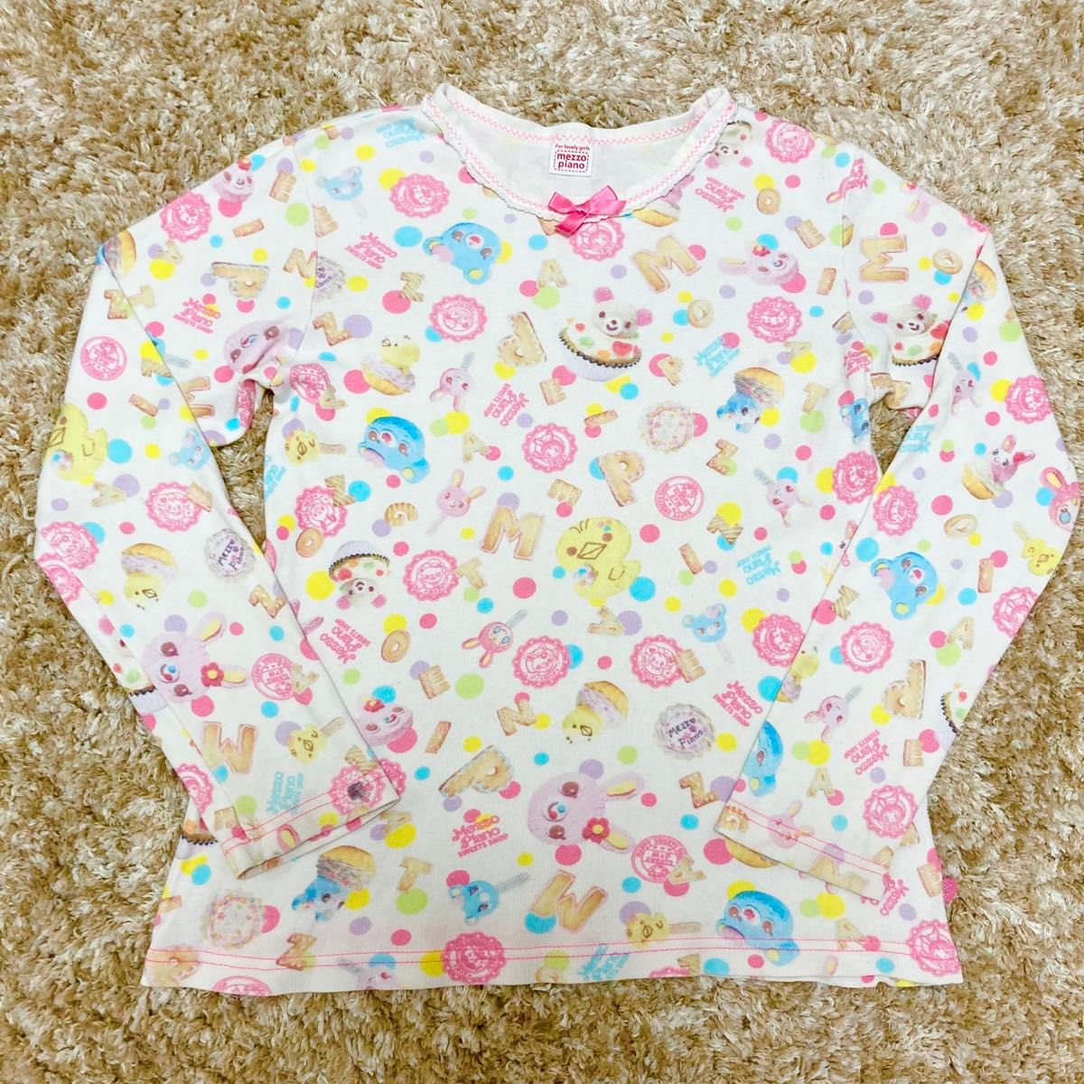 メゾピアノ 130〜140 ベリエちゃん 長袖Tシャツ 秋冬物トップス