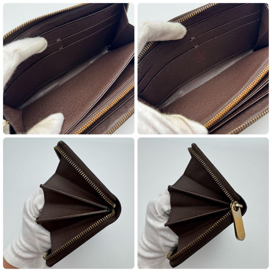 美品 ルイヴィトン ダミエ エベヌ ジッピ－ウォレット 長財布 カード8