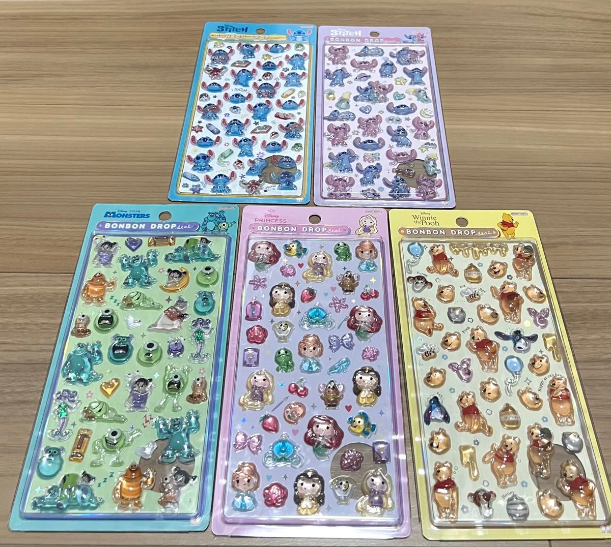 正規品】 ディズニー セット ボンボンドロップシール プリンセス