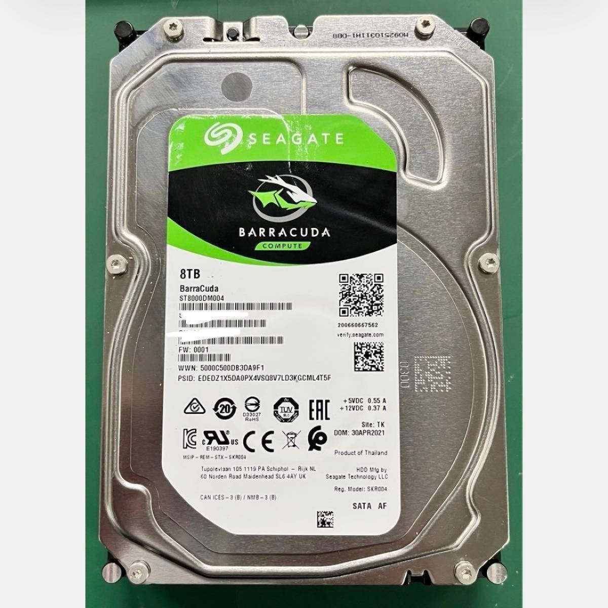 8台 HDD 8TB Seagate ST8000DM004｜Yahoo!フリマ（旧PayPayフリマ）