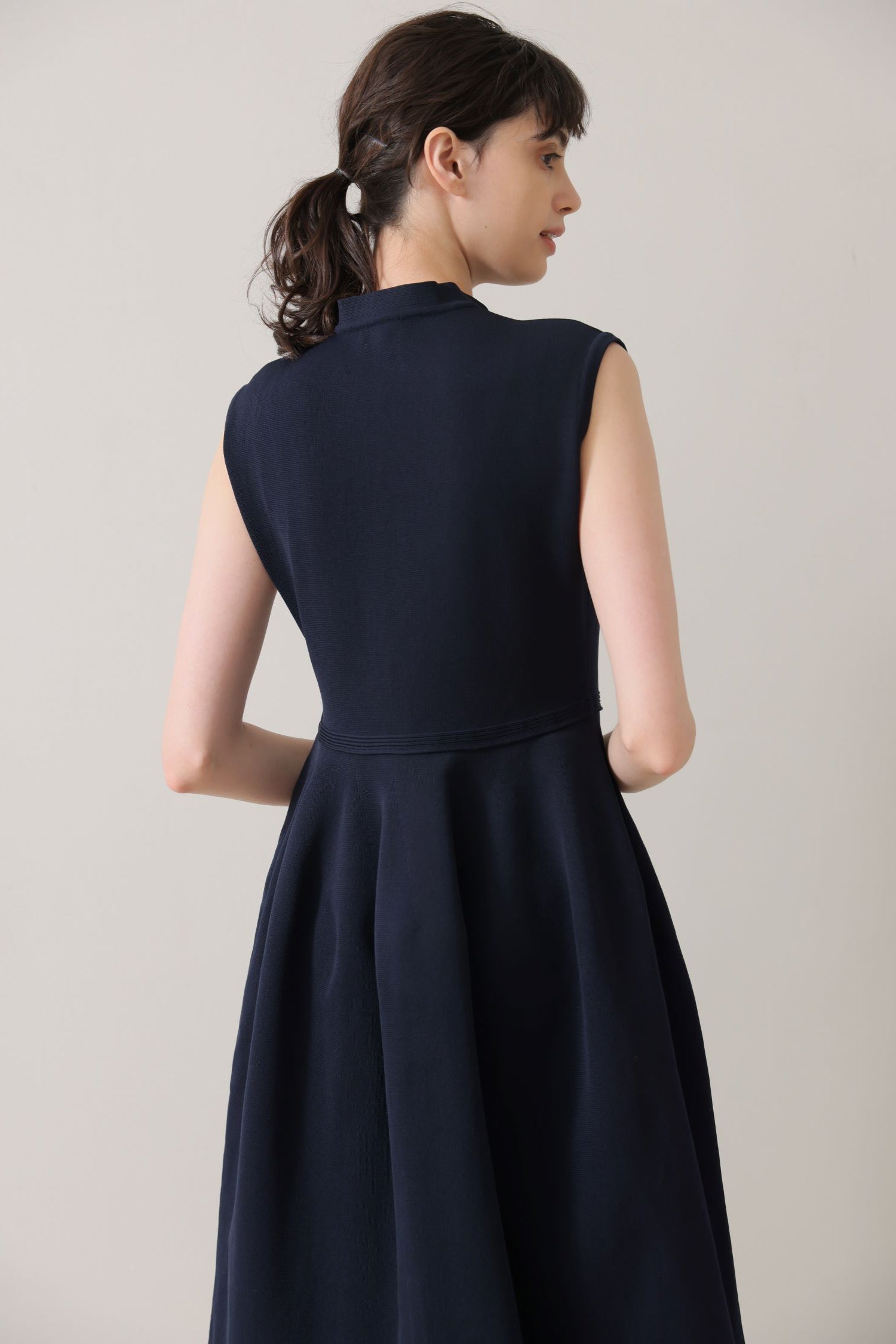 Milly knit dress (Navy) – Audire