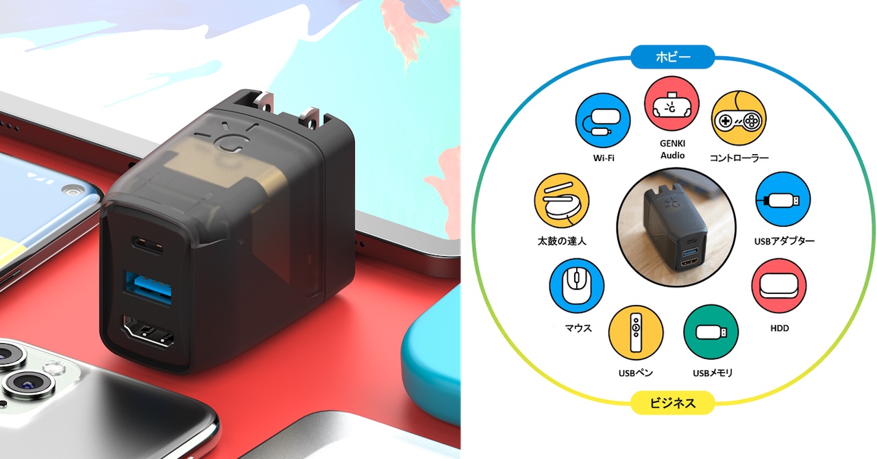Nintendo Switch用ドック「GENKI Dock」Makuakeにて国内先行予約販売