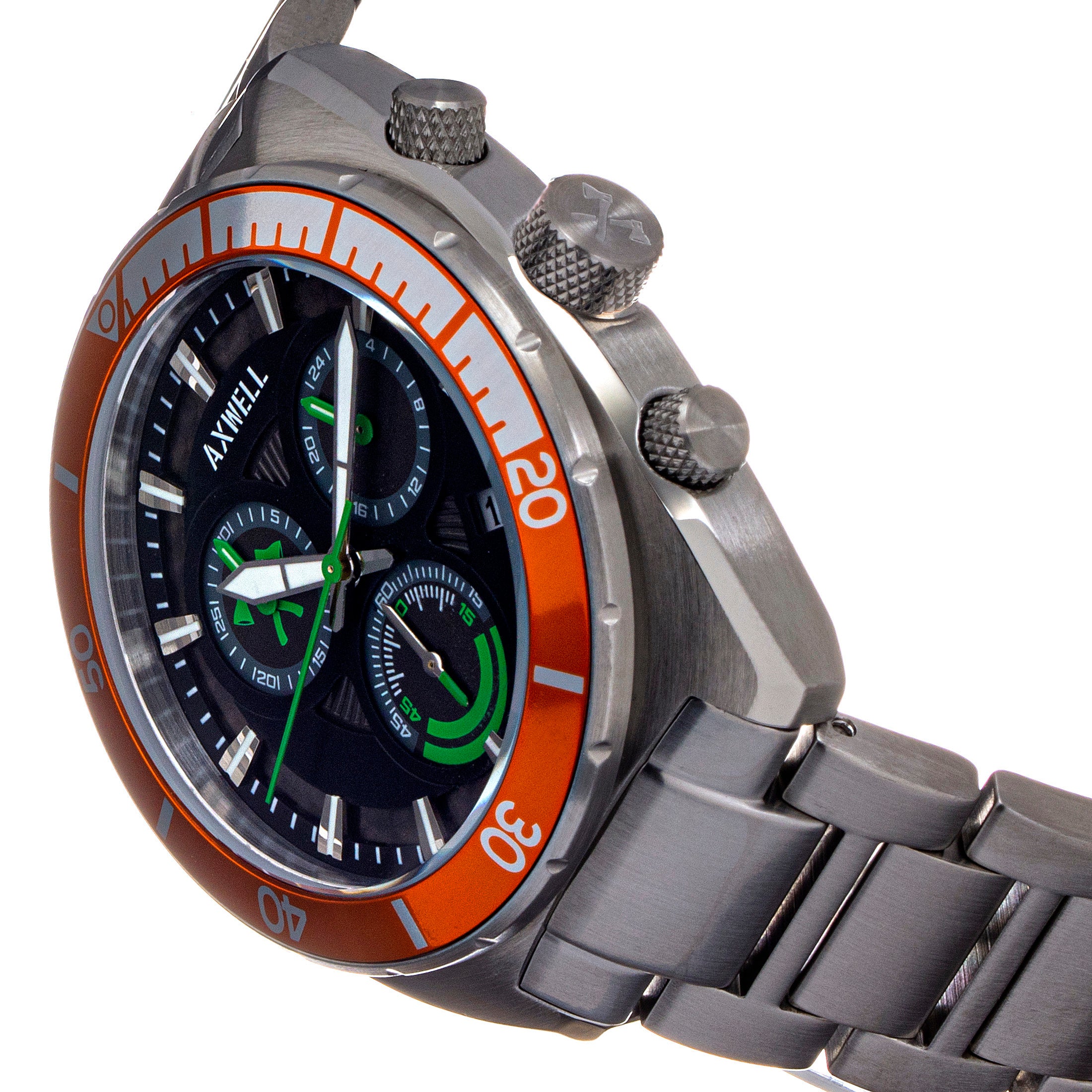 Axwell Minister Men's Watch Silver Band Silver Case AXWAW105-1