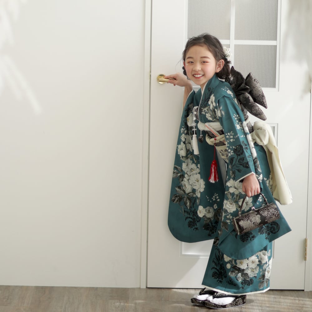 レンタル】七五三着物 7歳 女の子 JILL STUART 緑 【Y297-B345（26129
