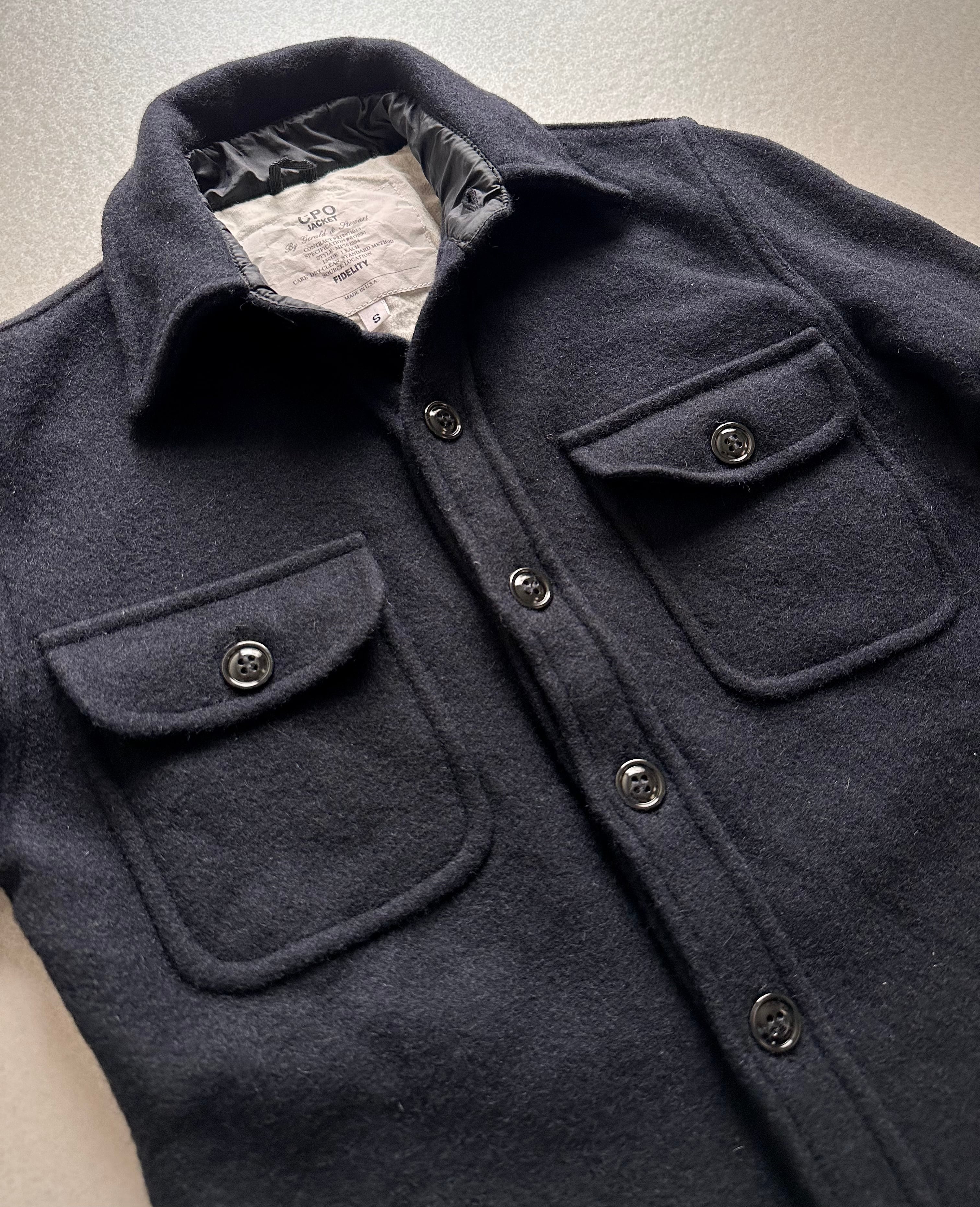 USA製 “ FIDELITY ” MELTON WOOL CPO JACKET アメリカ製 フィデリ