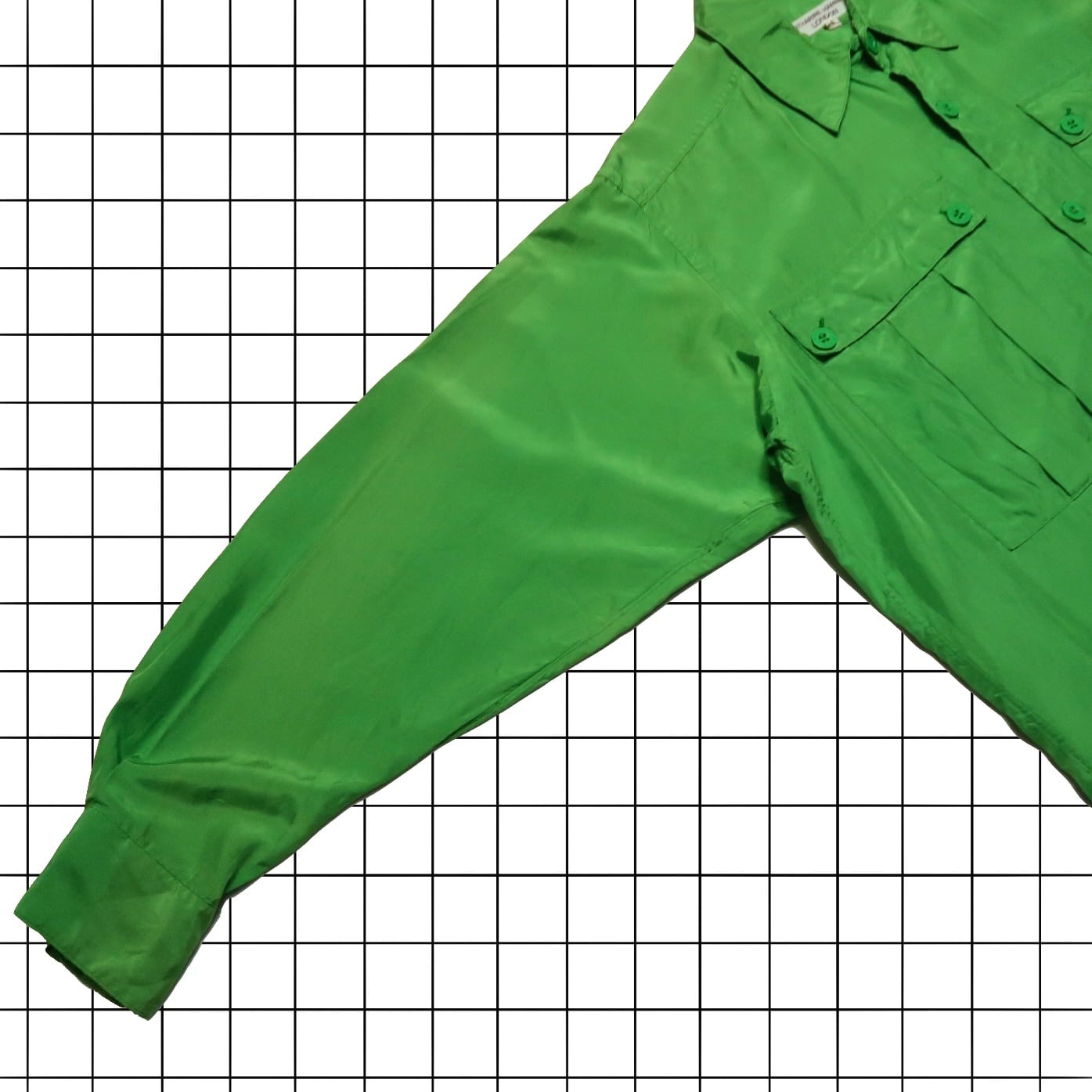 1980s KATHARINE HAMNETT LONDON big pocket silk shirts | gamustore