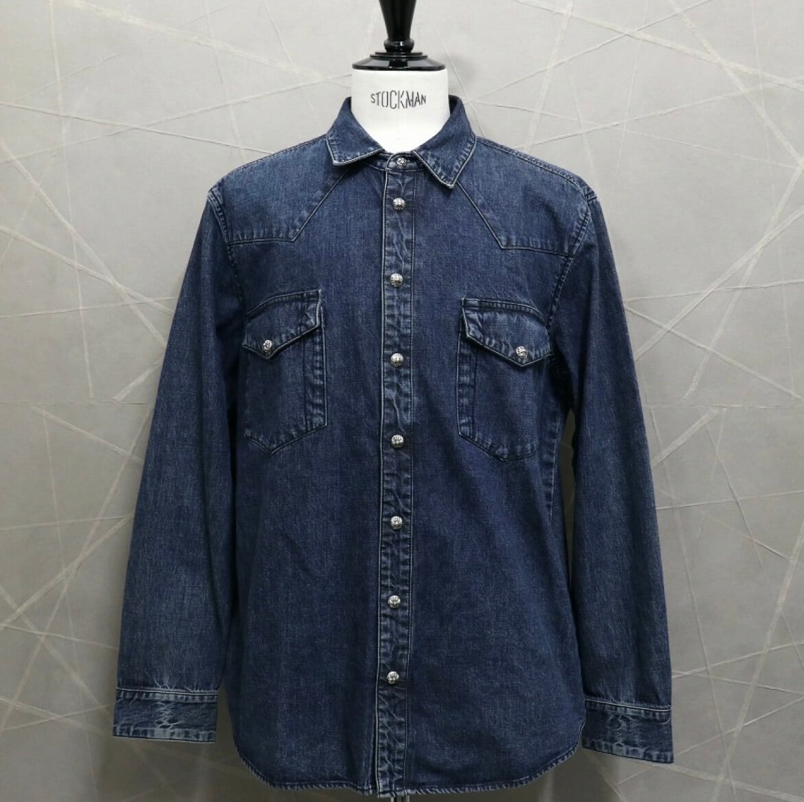 CHROME HEARTS クロムハーツ デニムシャツ ウエスタンシャツ クロス