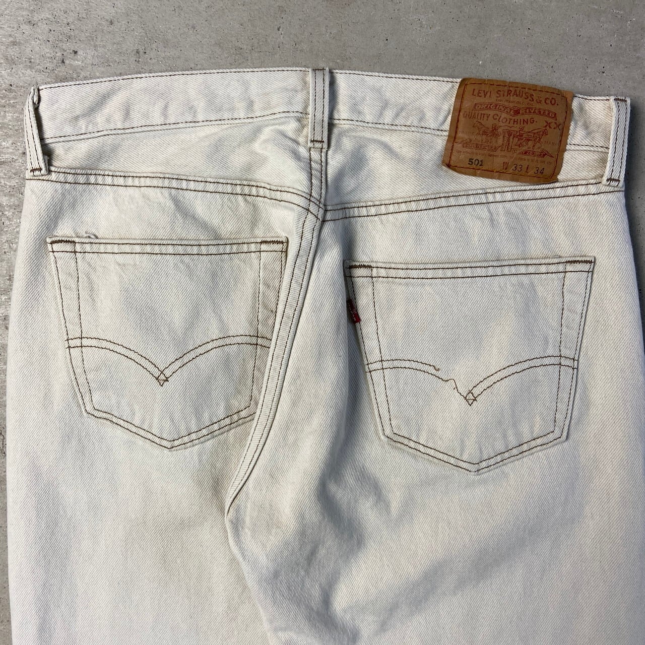 90年代 USA製 Levi's リーバイス 501 0612 ホワイト デニムパンツ