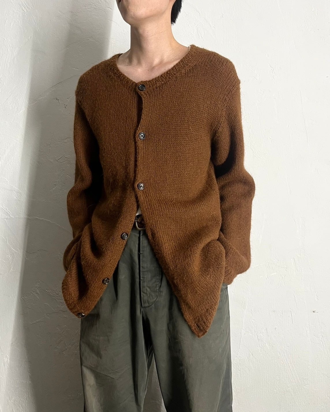 95AW COMME des GARCONS HOMME PLUS Alpaca Knit Cardigan | VOLAR