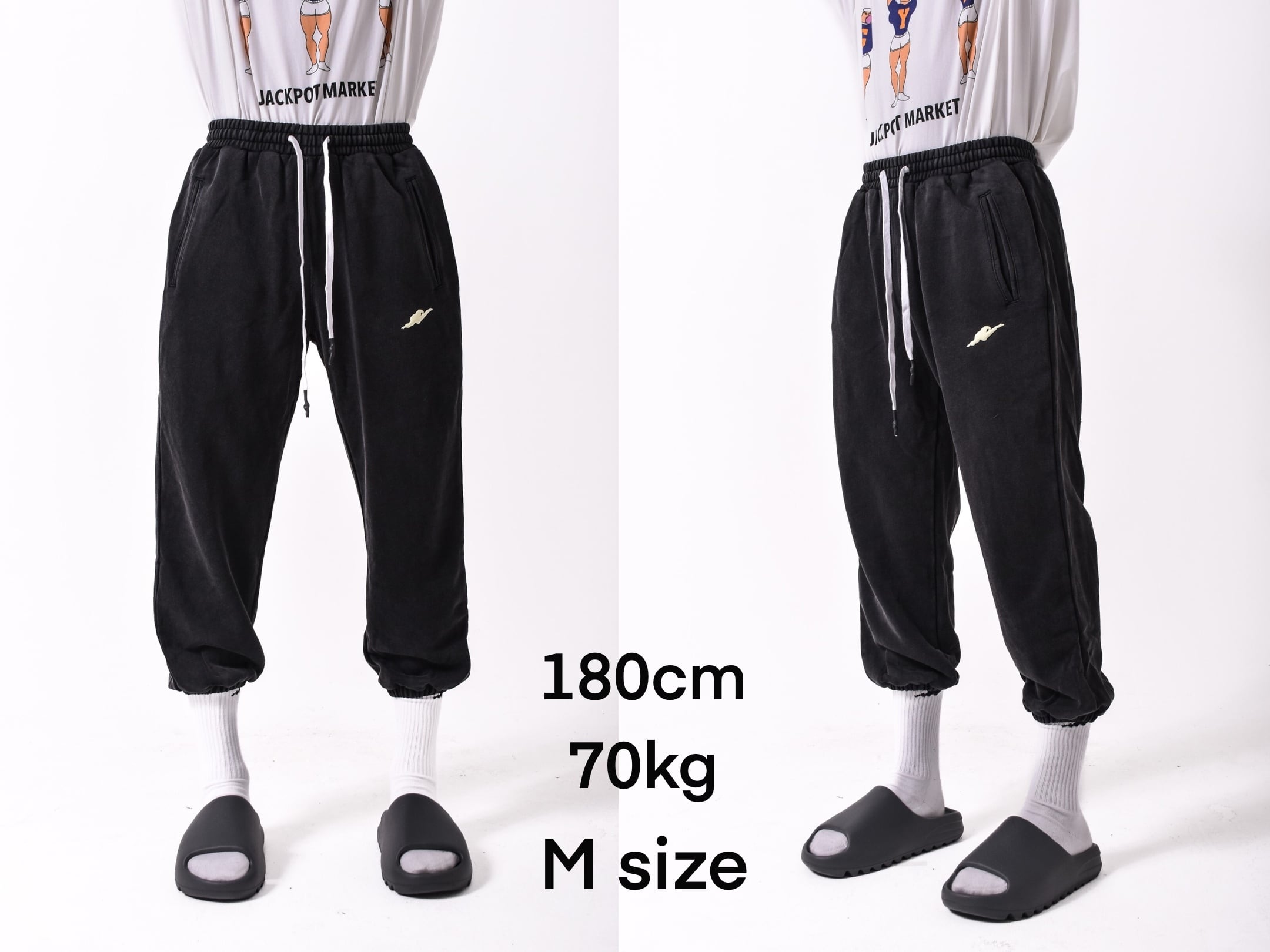 ヴィンテージスウェットロングパンツ ブラック | JACKPOT MARKET