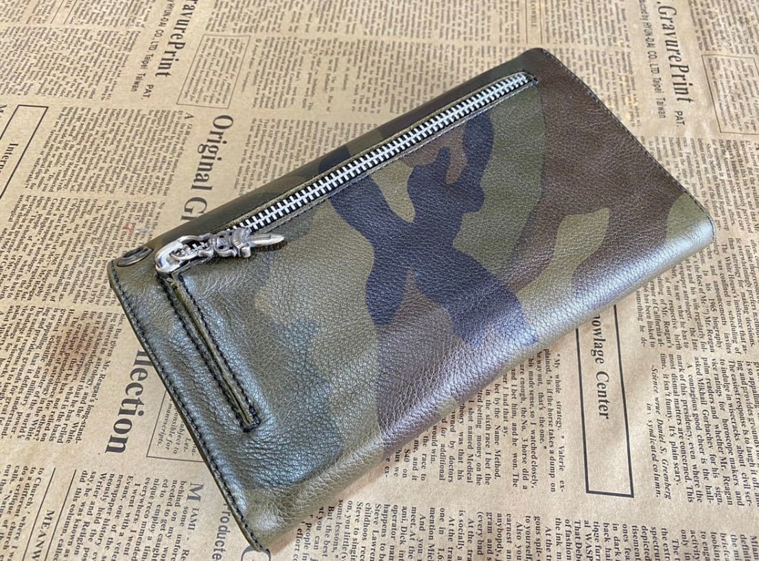 クロムハーツ CHROME HEARTS 財布 Wave ウェーブ クロスボタン