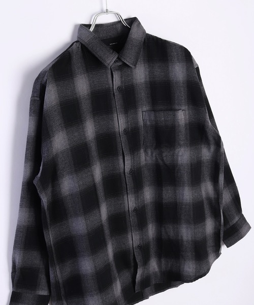 Limited Line Naive Magic フランネルシャツ オンブレチェック ビック
